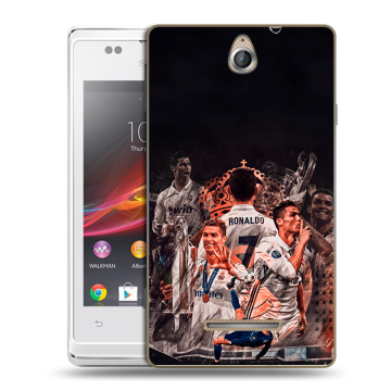 Силиконовый чехол на Sony Xperia E с принтом Реал Роналдо Real Ronaldo Силиконовый чехол на Sony Xperia E с принтом Реал Роналдо Real Ronaldo