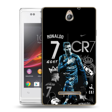 Силиконовый чехол на Sony Xperia E с принтом Реал Роналдо Силиконовый чехол на Sony Xperia E с принтом Реал Роналдо