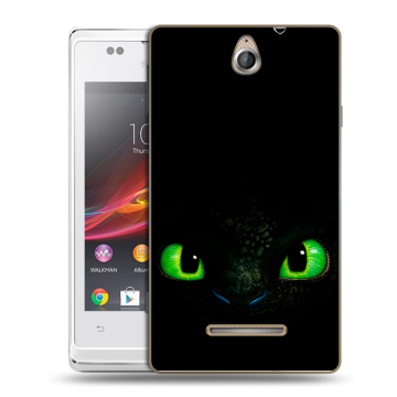 Силиконовый чехол на Sony Xperia E с принтом Как приручить дракона