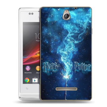 Силиконовый чехол на Sony Xperia E с принтом Harry Potter Гарри Поттер