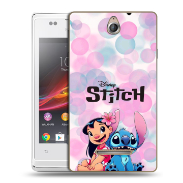 Силиконовый чехол на Sony Xperia E с принтом Лило и Стич