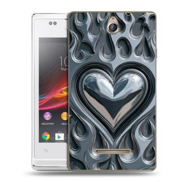 Силиконовый чехол на Sony Xperia E с принтом Y2K