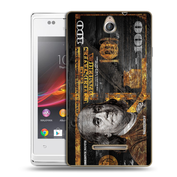 Силиконовый чехол на Sony Xperia E с принтом Доллар деньги