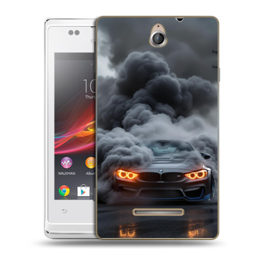 Силиконовый чехол на Sony Xperia E с принтом BMW БМВ Силиконовый чехол на Sony Xperia E с принтом BMW БМВ