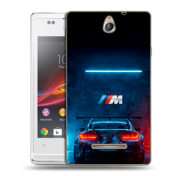Силиконовый чехол на Sony Xperia E с принтом BMW БМВ