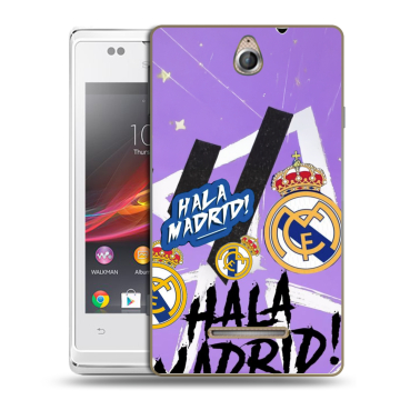 Силиконовый чехол на Sony Xperia E с принтом Real Madrid Реал Мадрид