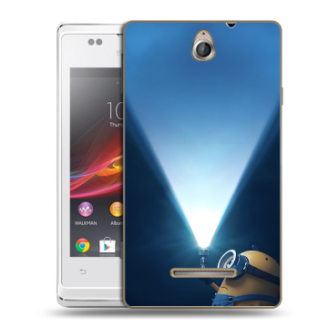 Силиконовый чехол на Sony Xperia E с принтом Миньоны
