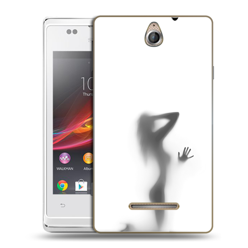 Силиконовый чехол на Sony Xperia E с принтом Силуэт Силиконовый чехол на Sony Xperia E с принтом Силуэт