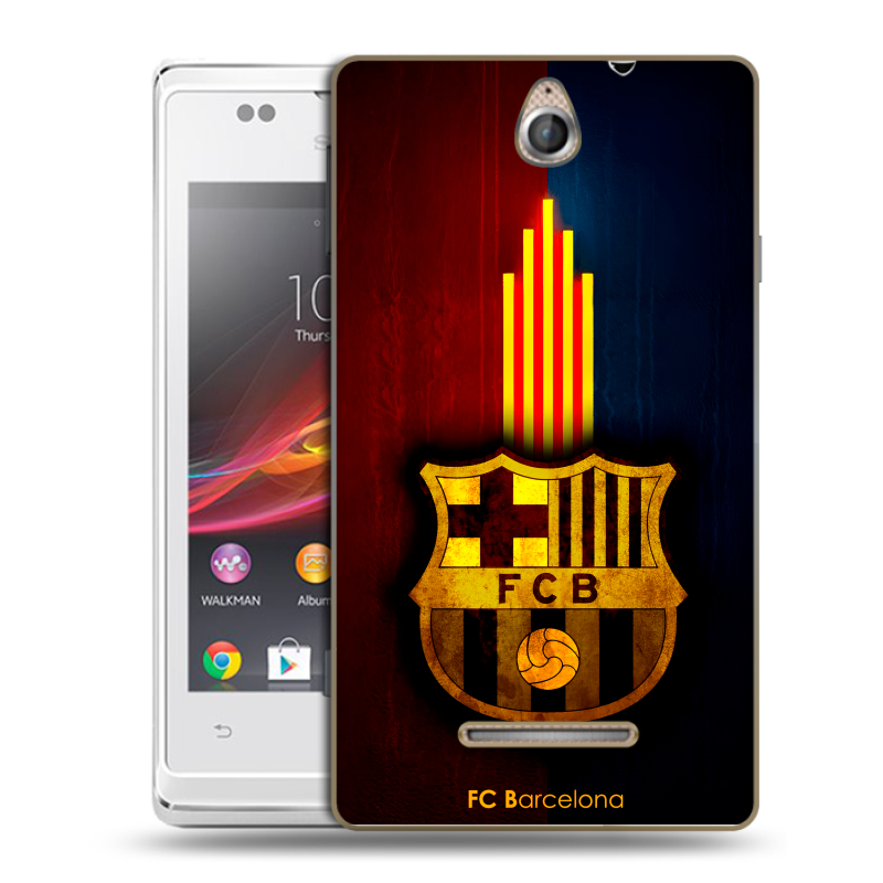 Силиконовый чехол на Sony Xperia E с принтом Барселона Barcelona Силиконовый чехол на Sony Xperia E с принтом Барселона Barcelona