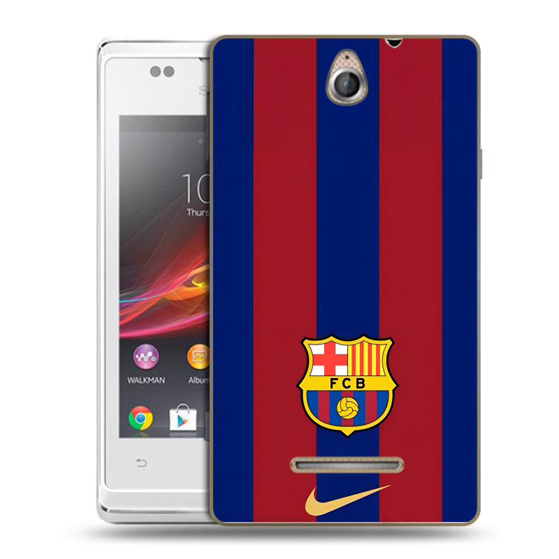 Силиконовый чехол на Sony Xperia E с принтом Барселона Barcelona Силиконовый чехол на Sony Xperia E с принтом Барселона Barcelona