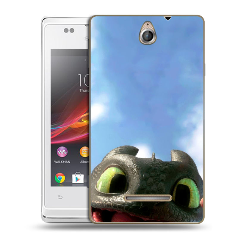 Силиконовый чехол на Sony Xperia E с принтом Как приручить дракона Силиконовый чехол на Sony Xperia E с принтом Как приручить дракона