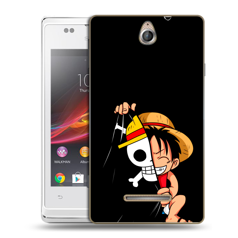 Силиконовый чехол на Sony Xperia E с принтом One Piece Ван Пис Силиконовый чехол на Sony Xperia E с принтом One Piece Ван Пис