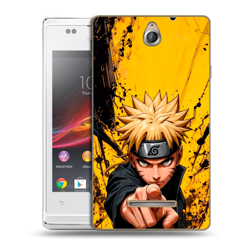 Силиконовый чехол на Sony Xperia E с принтом Naruto Наруто Силиконовый чехол на Sony Xperia E с принтом Naruto Наруто