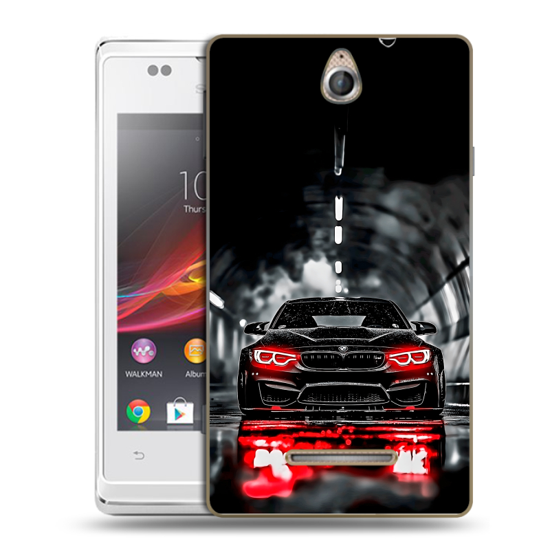 Силиконовый чехол на Sony Xperia E с принтом BMW БМВ Силиконовый чехол на Sony Xperia E с принтом BMW БМВ