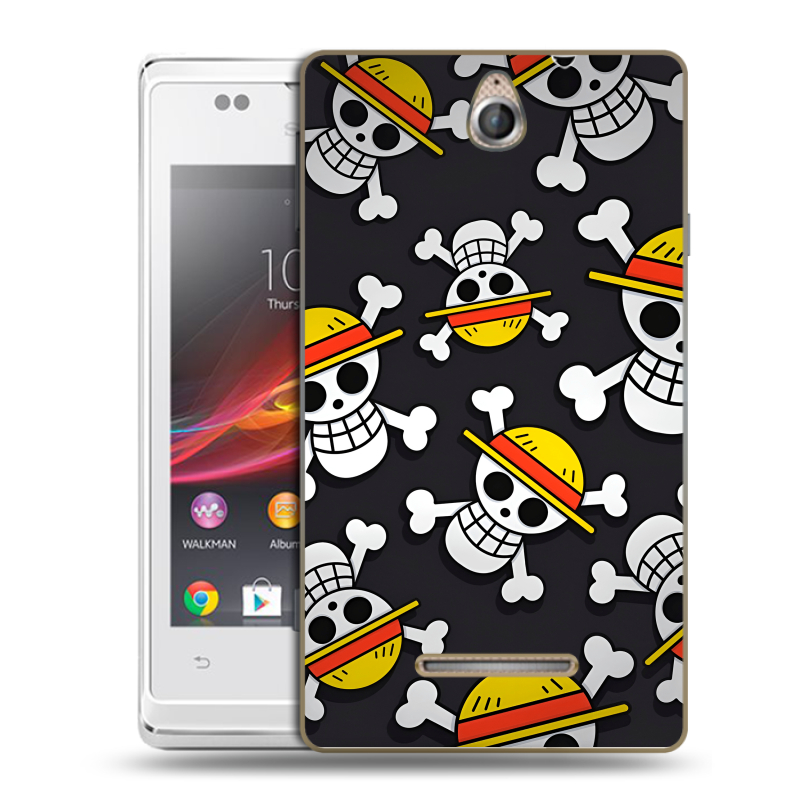 Силиконовый чехол на Sony Xperia E с принтом One Piece Ван Пис Силиконовый чехол на Sony Xperia E с принтом One Piece Ван Пис