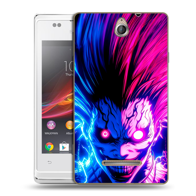 Силиконовый чехол на Sony Xperia E с принтом Death note Тетрадь смерти Силиконовый чехол на Sony Xperia E с принтом Death note Тетрадь смерти