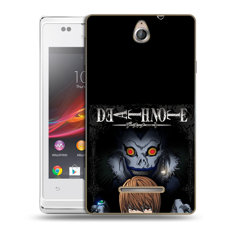 Силиконовый чехол на Sony Xperia E с принтом Death note Тетрадь смерти Силиконовый чехол на Sony Xperia E с принтом Death note Тетрадь смерти