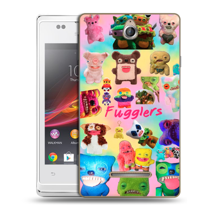 Силиконовый чехол на Sony Xperia E с принтом Флагер Fuggler Силиконовый чехол на Sony Xperia E с принтом Флагер Fuggler