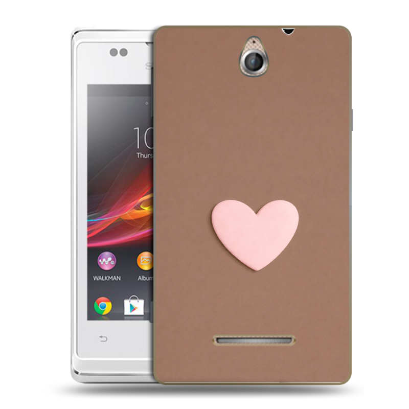 Силиконовый чехол на Sony Xperia E с принтом женский Силиконовый чехол на Sony Xperia E с принтом женский