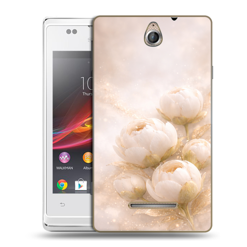 Силиконовый чехол на Sony Xperia E с принтом женский Силиконовый чехол на Sony Xperia E с принтом женский