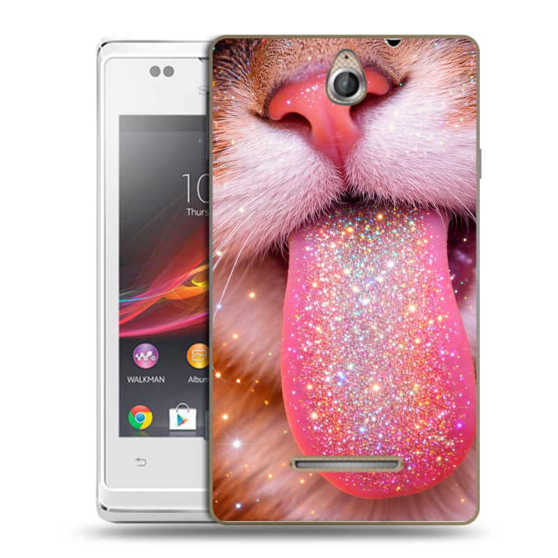 Силиконовый чехол на Sony Xperia E с принтом для девочек Силиконовый чехол на Sony Xperia E с принтом для девочек