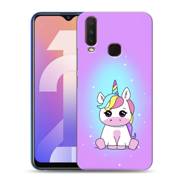 Силиконовый чехол на Vivo Y12 с принтом Единорог Силиконовый чехол на Vivo Y12 с принтом Единорог