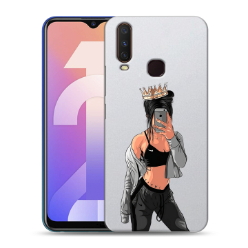 Силиконовый чехол на Vivo Y12 с принтом Женские принты Силиконовый чехол на Vivo Y12 с принтом Женские принты