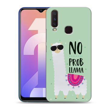 Силиконовый чехол на Vivo Y12 с принтом Лама Силиконовый чехол на Vivo Y12 с принтом Лама