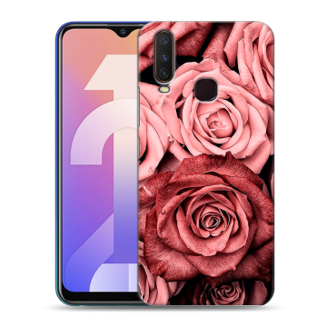 Силиконовый чехол на Vivo Y12 с принтом Цветы розы Силиконовый чехол на Vivo Y12 с принтом Цветы розы