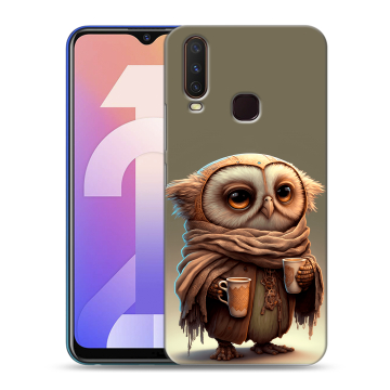 Силиконовый чехол на Vivo Y12 с принтом Сова Силиконовый чехол на Vivo Y12 с принтом Сова