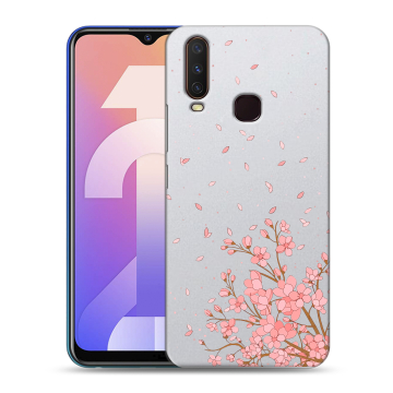 Силиконовый чехол на Vivo Y12 с принтом Ветка сакуры