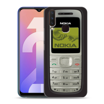 Силиконовый чехол на Vivo Y12 с принтом Ретро Нокия