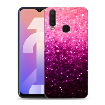 Силиконовый чехол на Vivo Y12 с принтом Блестки Силиконовый чехол на Vivo Y12 с принтом Блестки