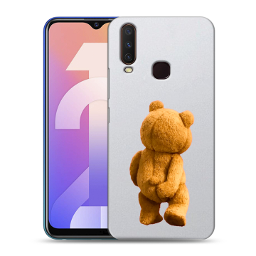 Силиконовый чехол на Vivo Y12 с принтом Медведь