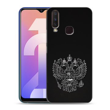 Силиконовый чехол на Vivo Y12 с принтом Герб России