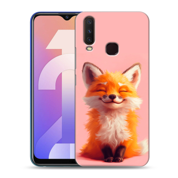 Силиконовый чехол на Vivo Y12 с принтом милая лиса