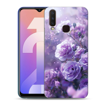 Силиконовый чехол на Vivo Y12 с принтом Розы цветы Силиконовый чехол на Vivo Y12 с принтом Розы цветы