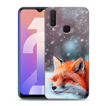Силиконовый чехол на Vivo Y12 с принтом лиса