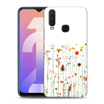 Силиконовый чехол на Vivo Y12 с принтом цветы