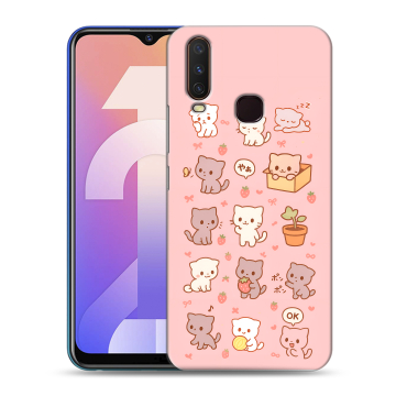 Силиконовый чехол на Vivo Y12 с принтом Hello Kitty Хелоу Кити