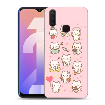 Силиконовый чехол на Vivo Y12 с принтом Hello Kitty Хелоу Кити