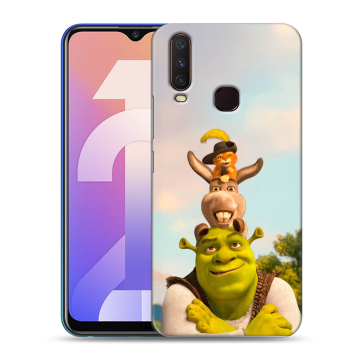 Силиконовый чехол на Vivo Y12 с принтом Шрек Shrek
