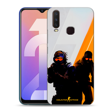Силиконовый чехол на Vivo Y12 с принтом Контер страйк Counter strike