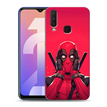 Силиконовый чехол на Vivo Y12 с принтом Дедпул Deadpool