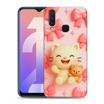 Силиконовый чехол на Vivo Y12 с принтом для девочек