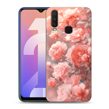 Силиконовый чехол на Vivo Y12 с принтом Розы цветы