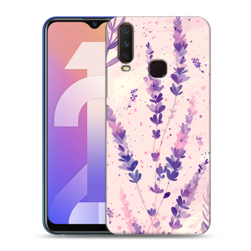 Силиконовый чехол на Vivo Y12 с принтом цветы лаванда
