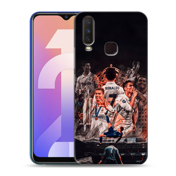 Силиконовый чехол на Vivo Y12 с принтом Реал Роналдо Real Ronaldo