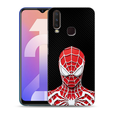 Силиконовый чехол на Vivo Y12 с принтом человек паук spiderman