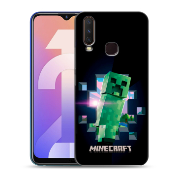 Силиконовый чехол на Vivo Y12 с принтом Майнкрафт Minecraft